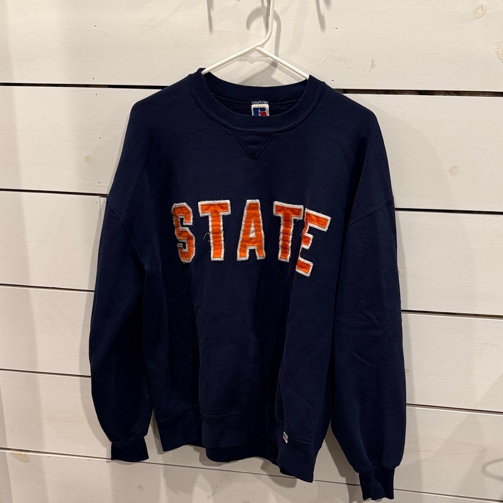 Russell Athletic Navy Blue Crewneck Sweater